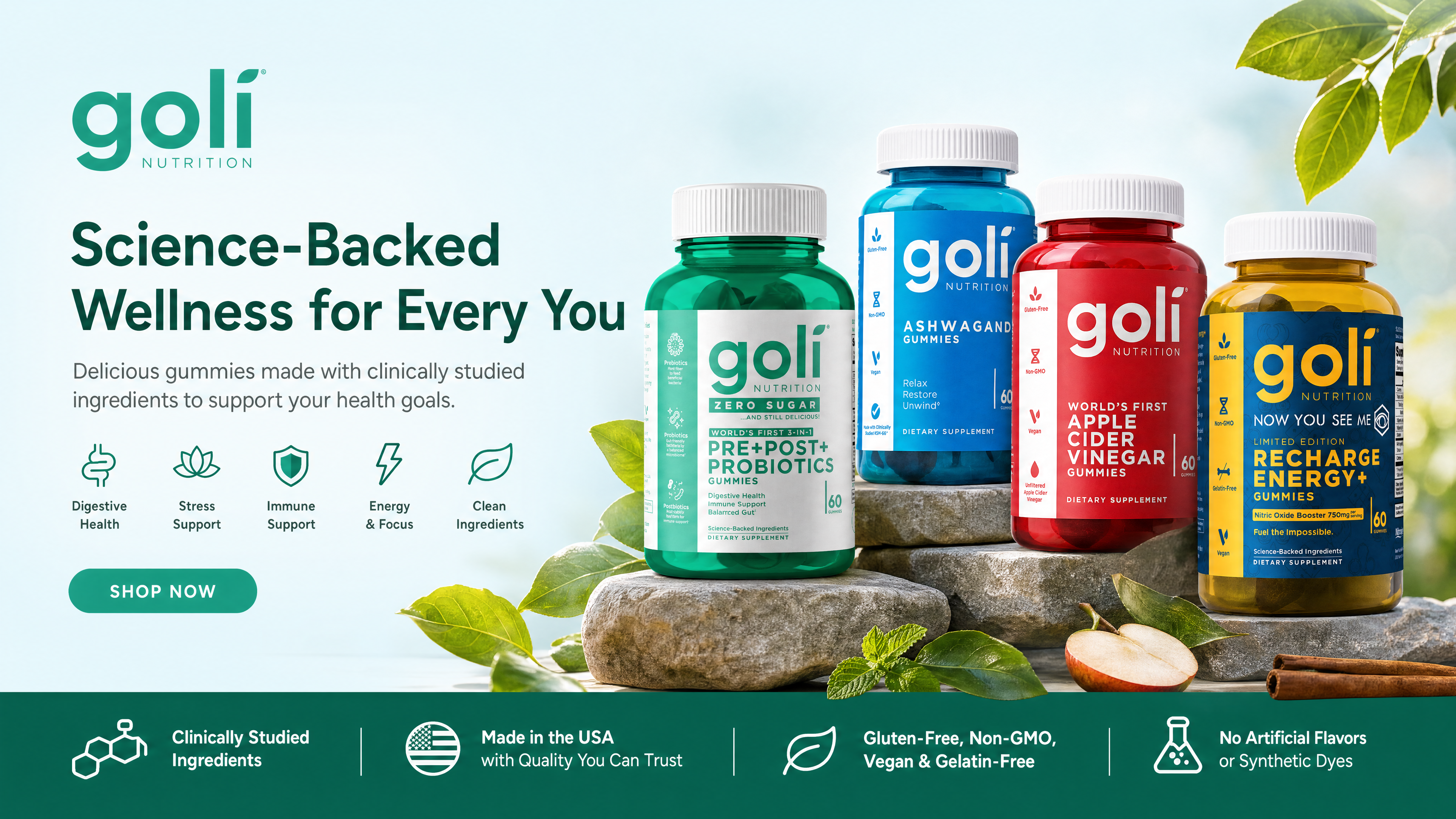 Goli Nutrition — Science-Backed Wellness for Every You